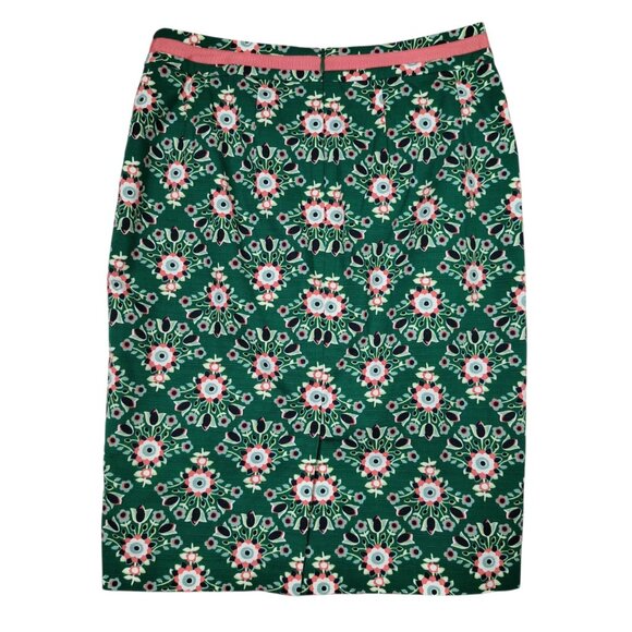 Boden Green & White Colorful Floral Skirt Women’s Size 6 New NWOT - Picture 3 of 7